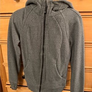 lululemon athletica Heather Gray Hooded Full-Zip Jacket